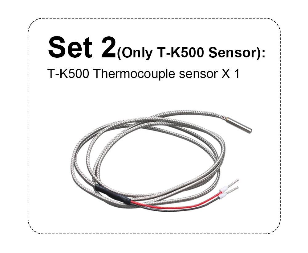 C Trianglelab ® Hochtemperatur T-K500 Thermoelement-Sensor 500 ℃ 3D-Druck für V6 Volcano HOTEND Carbon Fiber Dragonfly – Detail 5