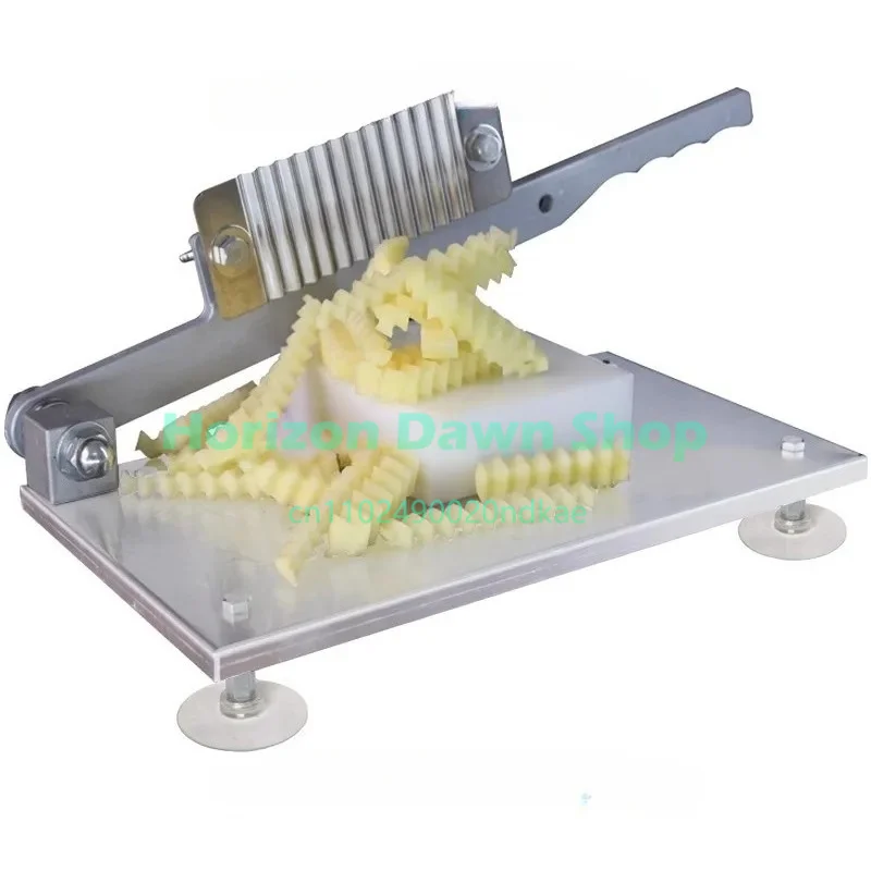 Professional Commercial Vegetable & Potato Slicer Heavy Duty Wave French Fry Cutter Tool