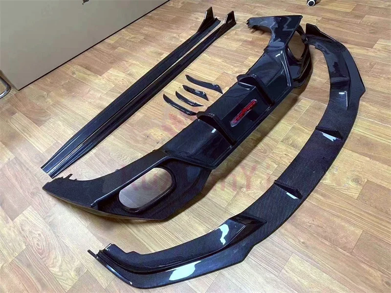 TD style dry carbon fiber side skirt extended side skirt body kit for B 8 series G14 G15 G16 840i 2019-2022