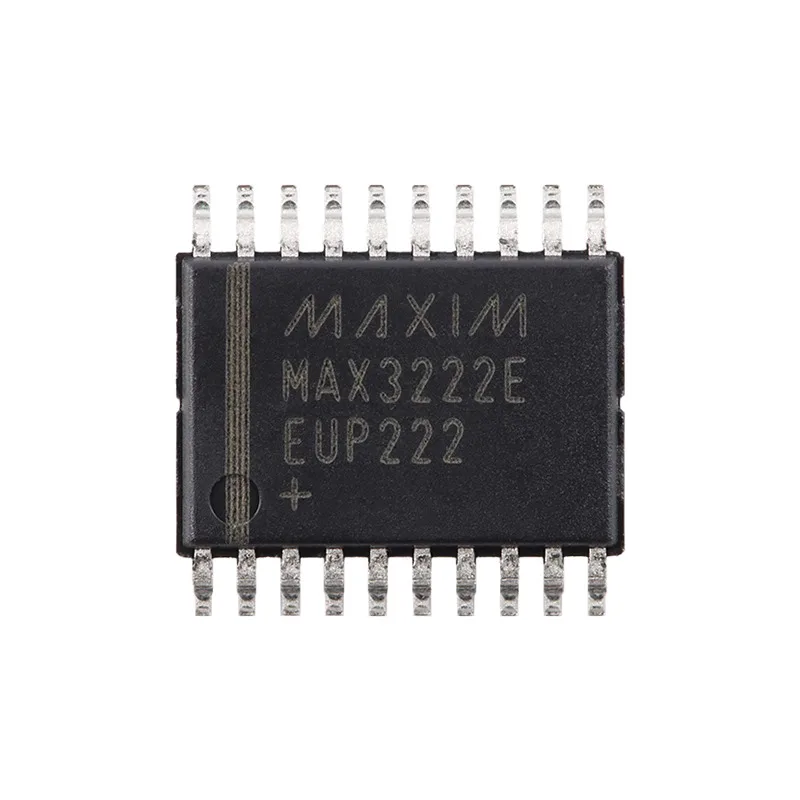 

10pcs/Lot MAX3222EEUP+T TSSOP-20 RS-232 Interface IC +/-15kV ESD-Protected, Down to 10nA, 3.0V to 5.5V, Up to 1Mbps