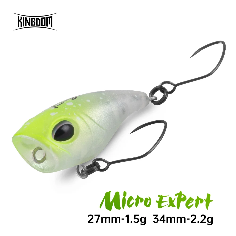 Kingdom Micro Expert Floating Popper Fishing Lure 1.5/2.2g 27/34mm Micro Crankbait Artificial Hard Fishing Bait Bass Trout Pike