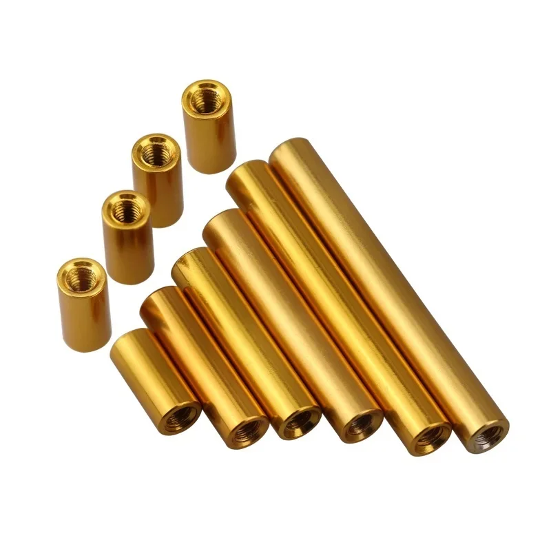 10pcs M2 M2.5 Colourful Aluminum Round Standoff Spacer,Thread Sleeve Rod Bar Stud,Drone Accessory Nuts Anodized