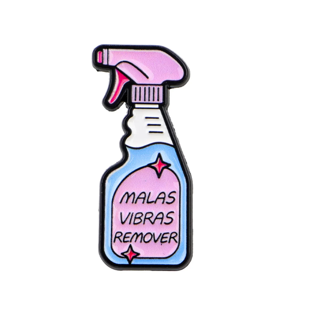 MALAS VIBRAS REMOVER Enamel Pin Cute Bottle Brooch Pines Lapel Pins Badge on Backpack Clothing Accessories Fashion Jewelry Gifts