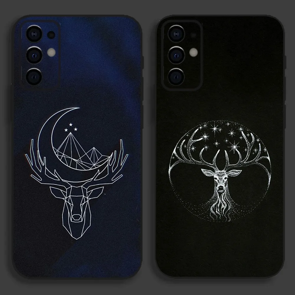 

Deer Animal Drawing Painting Phone Case For Samsung S24,S21,S22,S23,S30,Ultra,S20,Plus,Fe,Lite,Note,10,9,5G Black Soft Cover