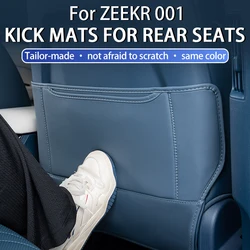 For ZEEKR 001 special seat kick pad Leather rear backrest protection automotive interior trim modification accessories