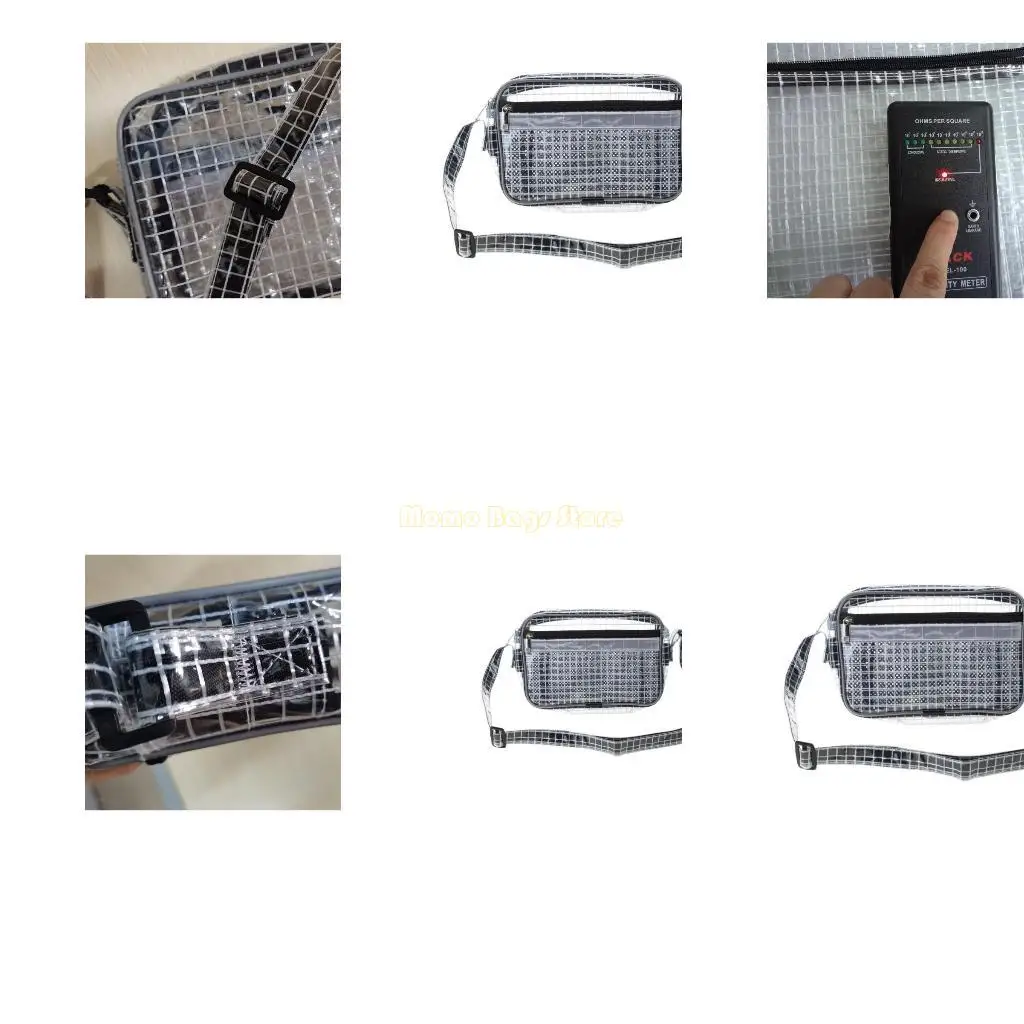 

X90D Anti-static PVC Engineer Tool Bag Crossbody Shoulder Bags Satchel for Teenager