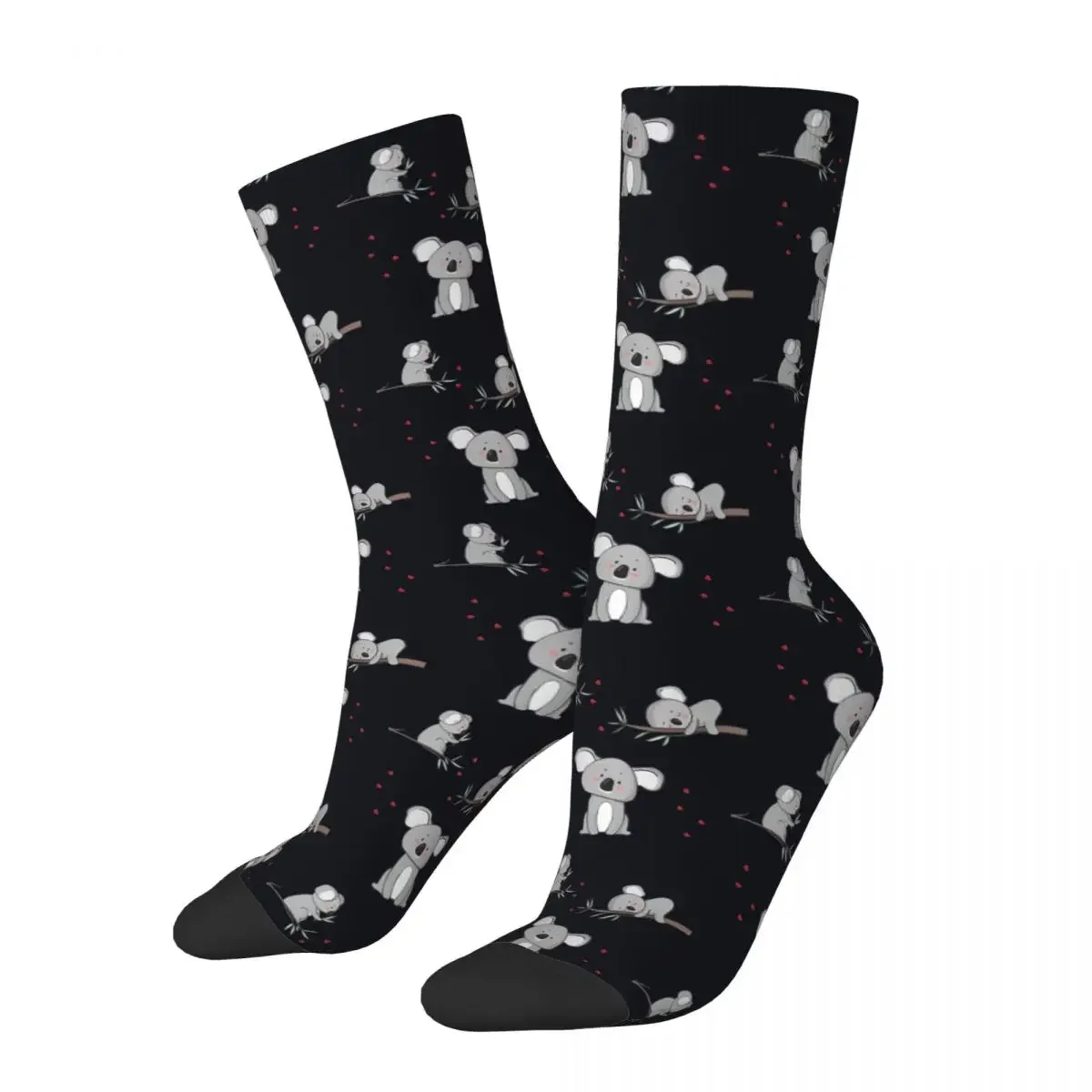 

Koalas Sleep Animal Sock Men Women 3D Printing Funny Happy Bear Kawaii Socks Spring Summer Autumn Winter Middle Tube Socks Gifts