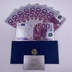 Euro versilberte Banknoten 500 Euro Silber Gedenk banknote Europa Sammlung