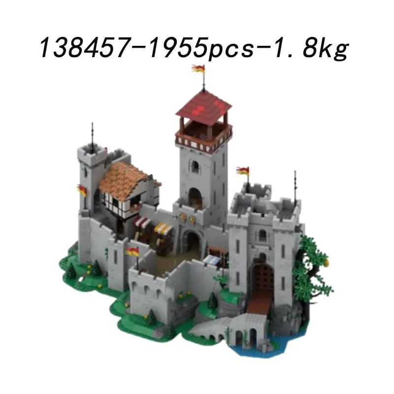 Spot MOC-138457 1955 elementów 150041 Zamek DIY małe klocki konstrukcyjne zabawka edukacyjna model zestaw upominkowy ozdoby