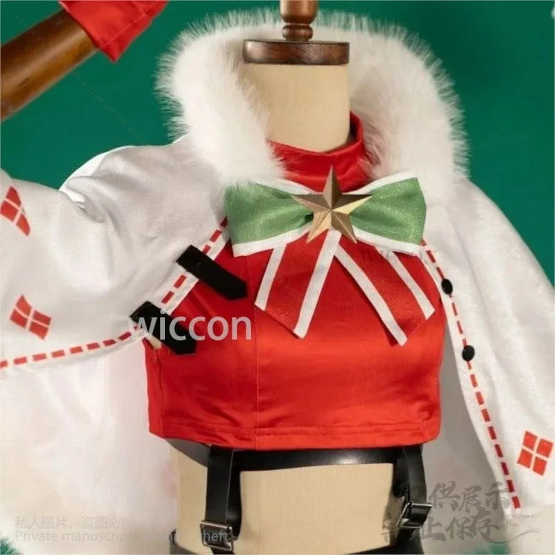 

a7d@Harunno Sakura Anime Cosplay Costume Christmas Dress Lovely Kawaii Lolita Pink Wig Girl Woman Halloween Suit Cos Prop Custom