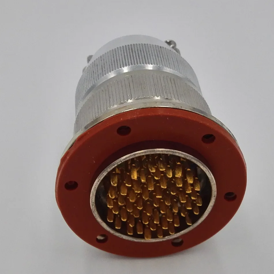 Sealed vacuum connector glass sintered aviation plug