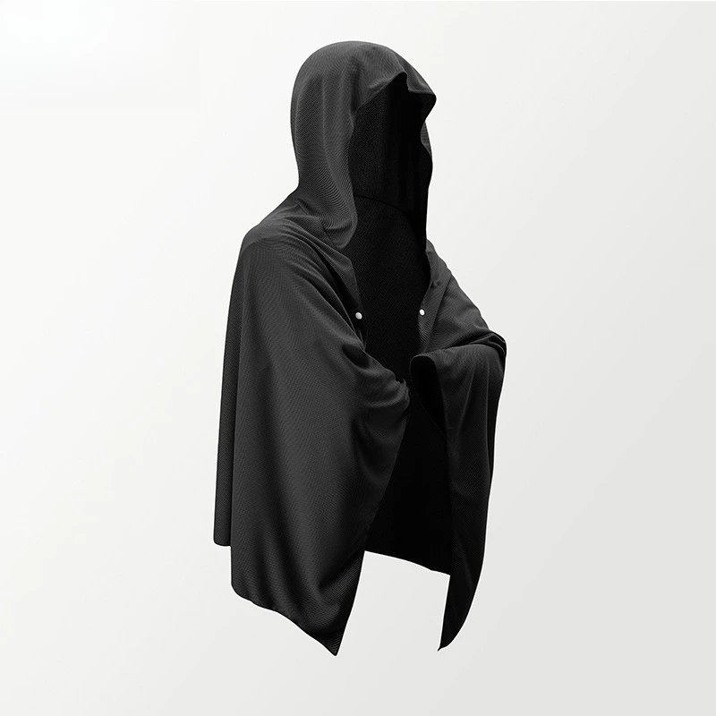 Fotografia 4: Capa de praia com capuz e resfriamento – Poncho de microfibra de secagem rápida com resfriamento instantâneo para surf, ioga e caminhada (leve, multifuncional)