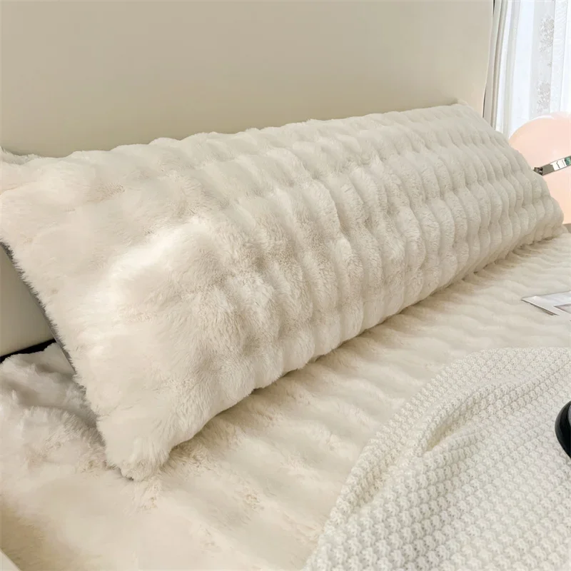 Thick Snowflake Velvet Body Pillowcase Large Size Long Cushion Couple Lover Double Pillow Cover 120/150/180cm Dakimakura Case