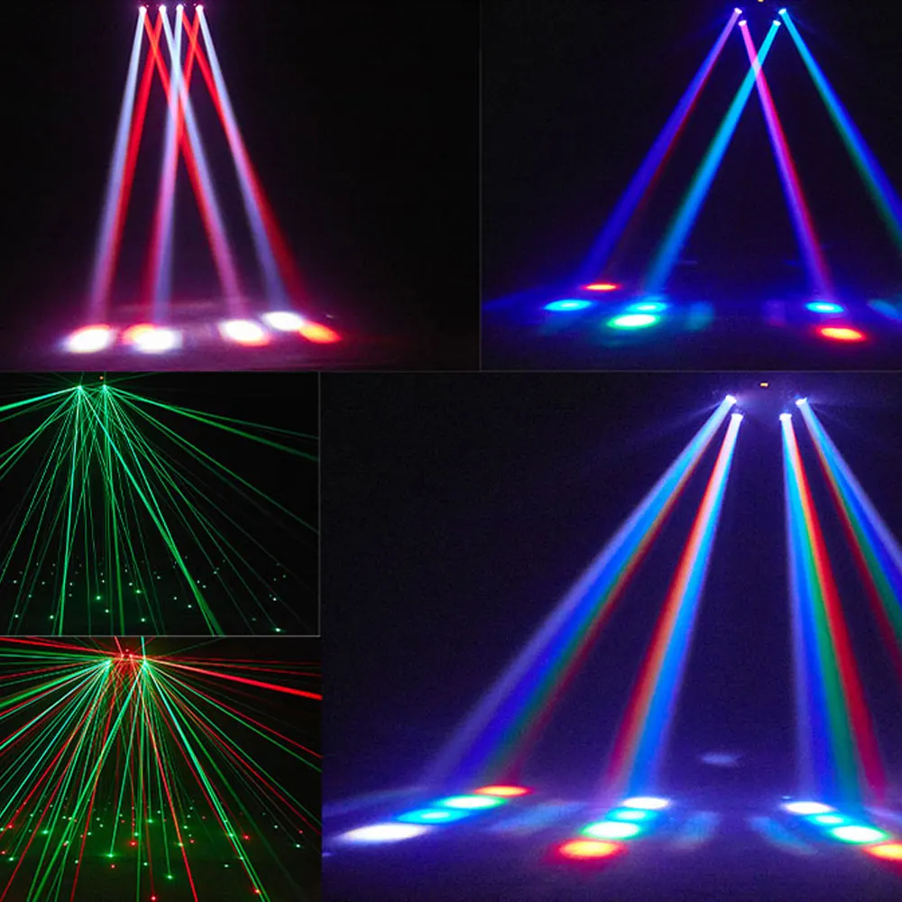 2025 LED DJ أضواء للمسرح مزدوجة الرؤوس DMX جو بار مصباح شعاع للمنزل حفلة المحيطة ديسكو الرقص معدات الإضاءة الديناميكية
