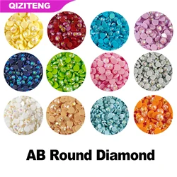 Single Color AB Diamond Beads for 5D Diamond Paintings Resin AB Round Diamond Painting Drills 2.8MM AB Drills 1000PCS