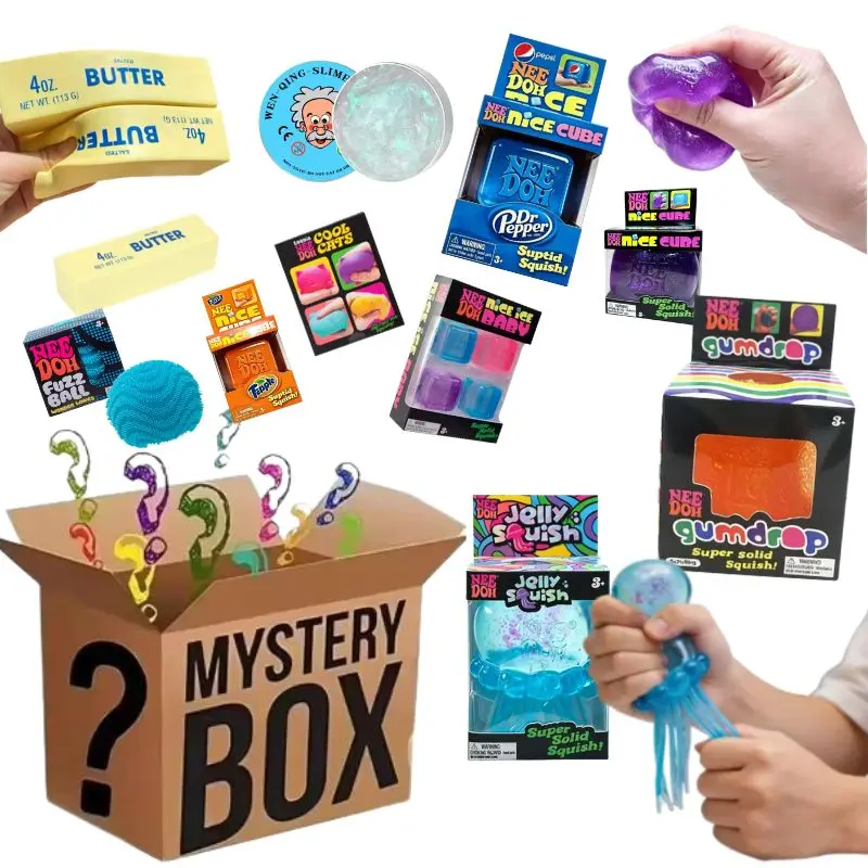 

2026 New Nee Doh Surprise Box Squishy Fidget Toys, Mach Styles Soft Squeeze Stress Relief Toys Easter Gift & Party Favors