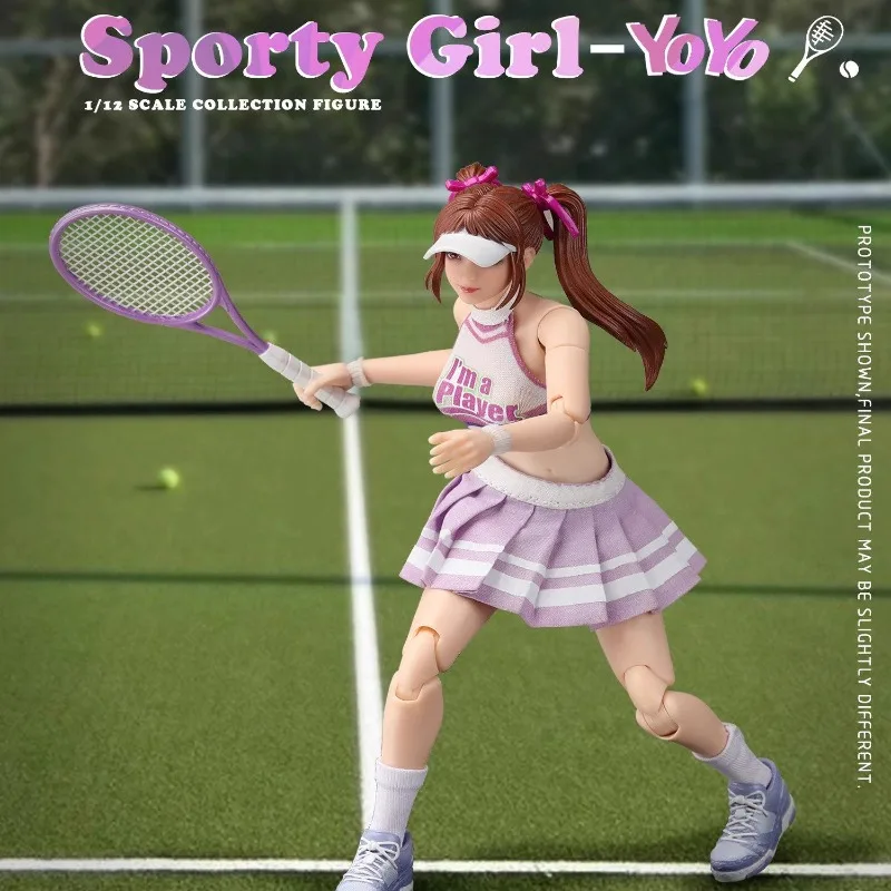 

Bandai 1 12 Scale Sporty Girl Yoyo Action Figure with Tennis Baseball Scooter Accessories and Bonus Headset Phone Pre Order Gift