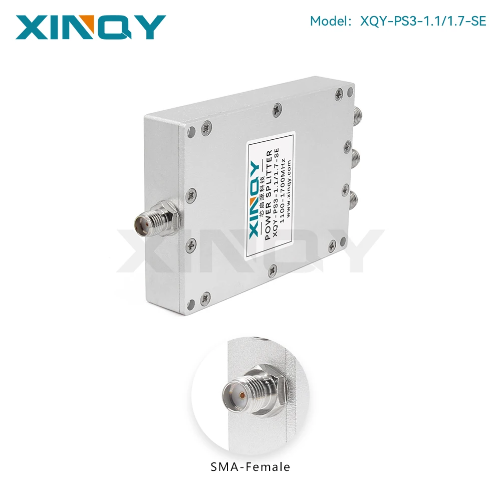 XINQY SMA Microstrip 1-to-3 Way Power Divider 1.1/1.7GHz L-Band GNSS/GPS Antenna Signal Splitter