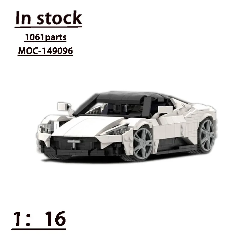 

MOC-149096 20 White Coupe SupercarAssembly Splicing Building Block Model1061Parts Building Blocks Kids Birthday Toys Custom Gift