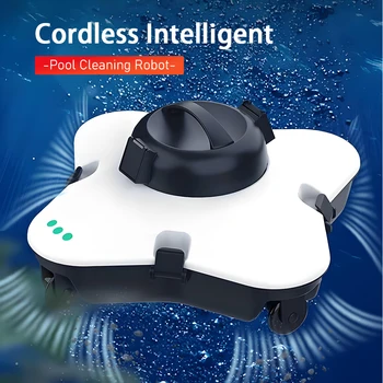 Robot de nettoyage de piscine aspirateur intelligent sans fi...