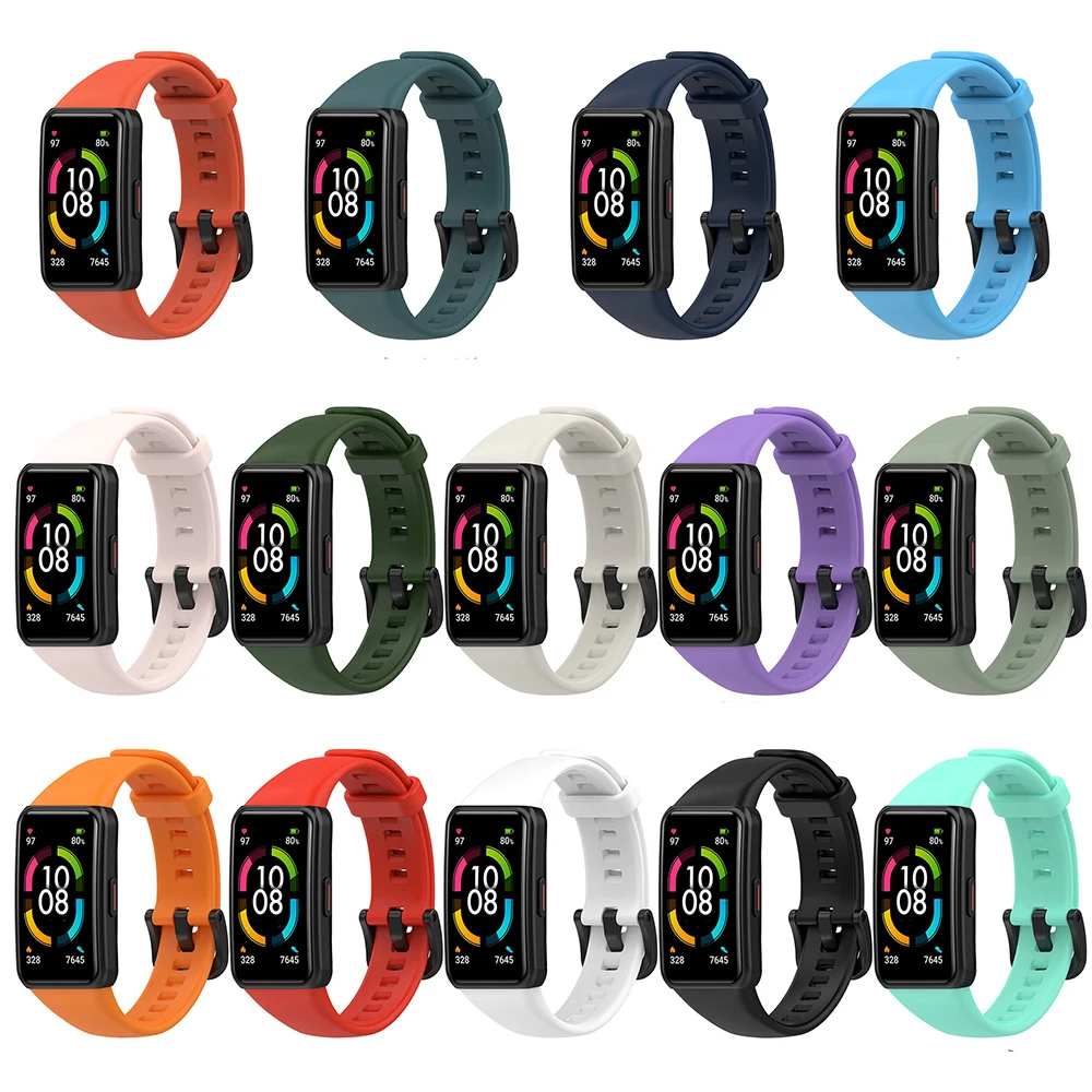 حزام سيليكون لسوار المعصم الذكي Huawei Band 6/Honor Band 7 6 #3