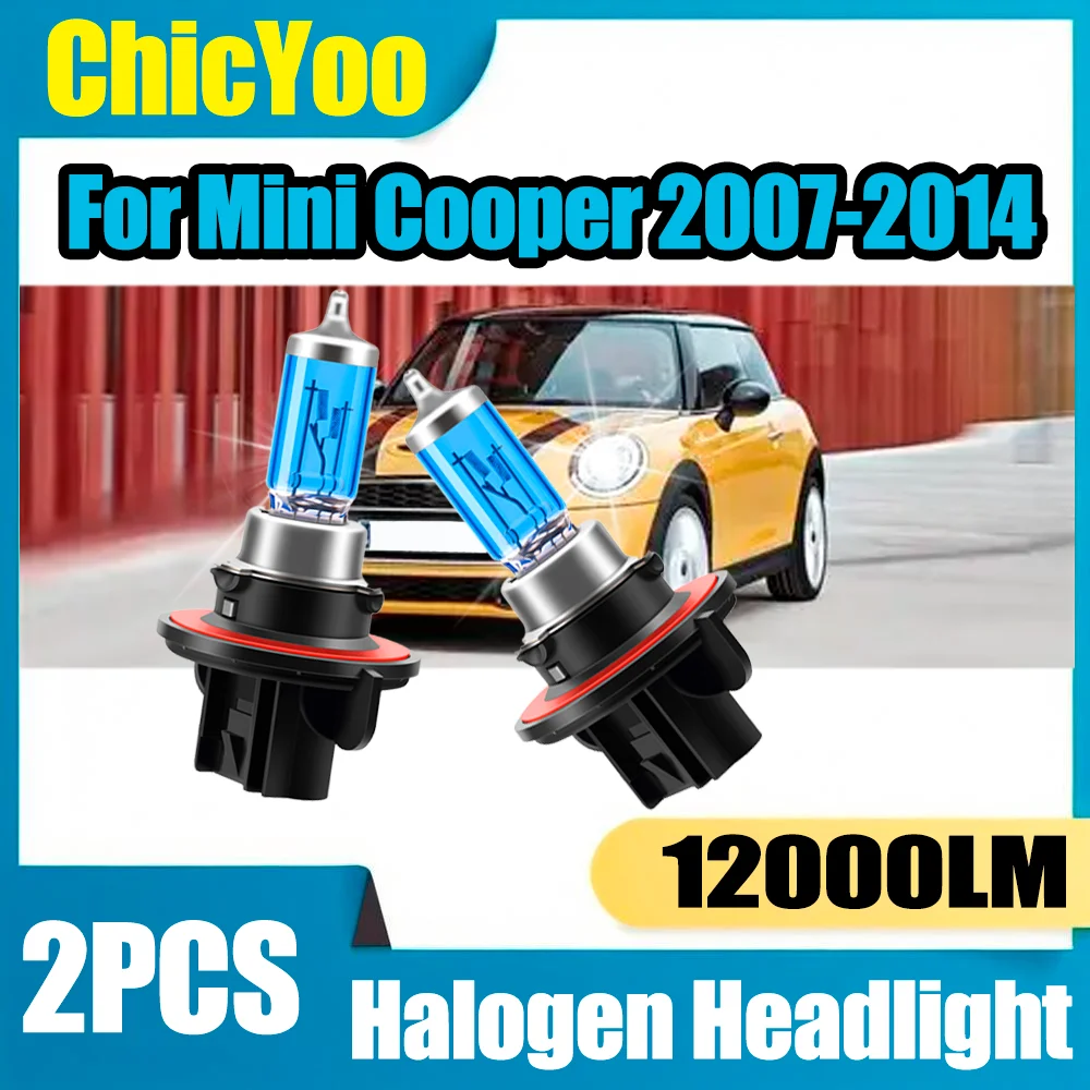 

2 шт., 12000 лм, 100 Вт, галогенная лампа для автомобильных фар Canbus без ошибок, автомобильная лампа для Mini Cooper 2007, 2008, 2009, 2010, 2011, 2012, 2013, 2014 гг.