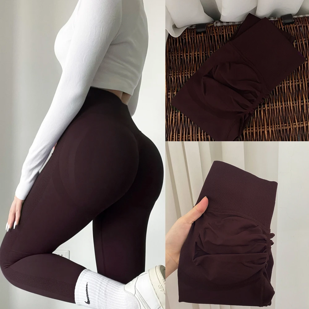 Yoga Leggings Frauen Fitness Läuft Hohe Taille Dünne Hosen Push-Up Sport Scrunch Butt Legging Gym Athletisch Jogging Workout Weibliche – Detail 1