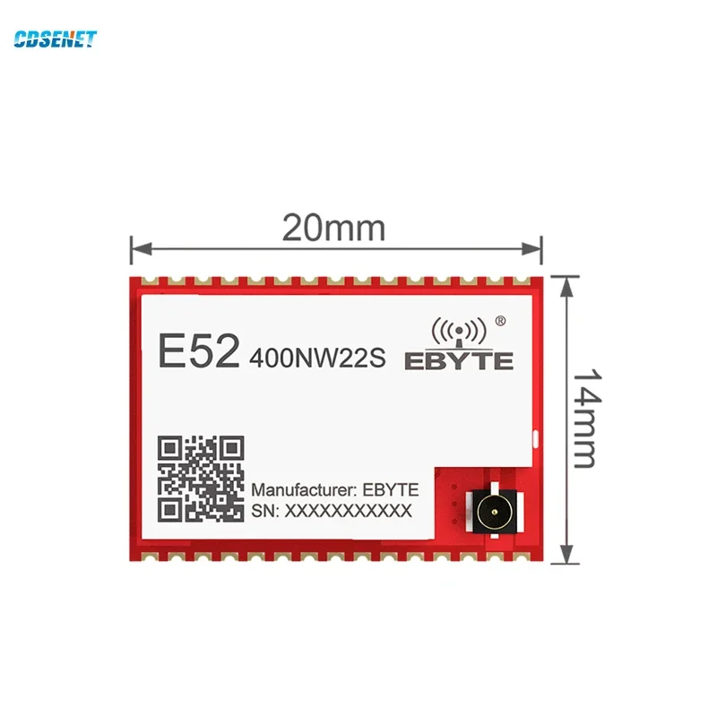 Lora Mesh Module 433/470MHz CDSENT E52-400NW22S 22dBm Long Distance 2.5Km Automatic Routing Antenna Stamp Holes/IPEX