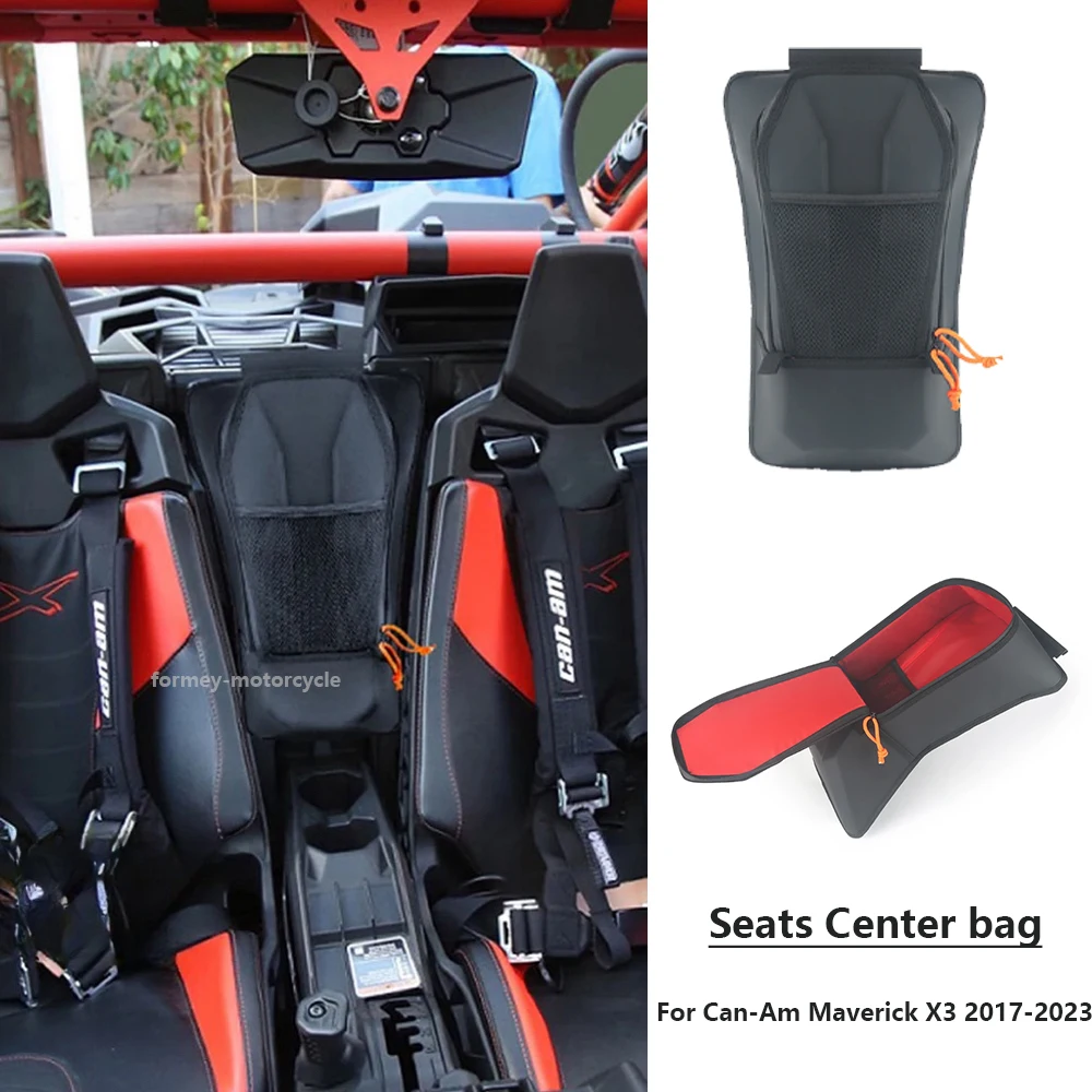 2017-2023 Seat Center Shoulder Console Storage Cargo Bag Box Between Seat Storage Bag For Can-Am Maverick X3 XRS XDS Turbo R Max