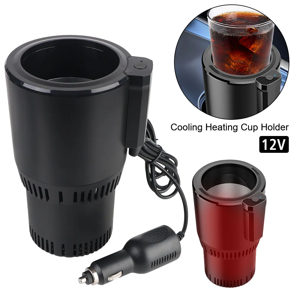 Portable Water Warmer Bottle Smart Cup Heat Preservation DC 12V Car Cooling Heating Cup Holder Rapid Refrigeration Kettle