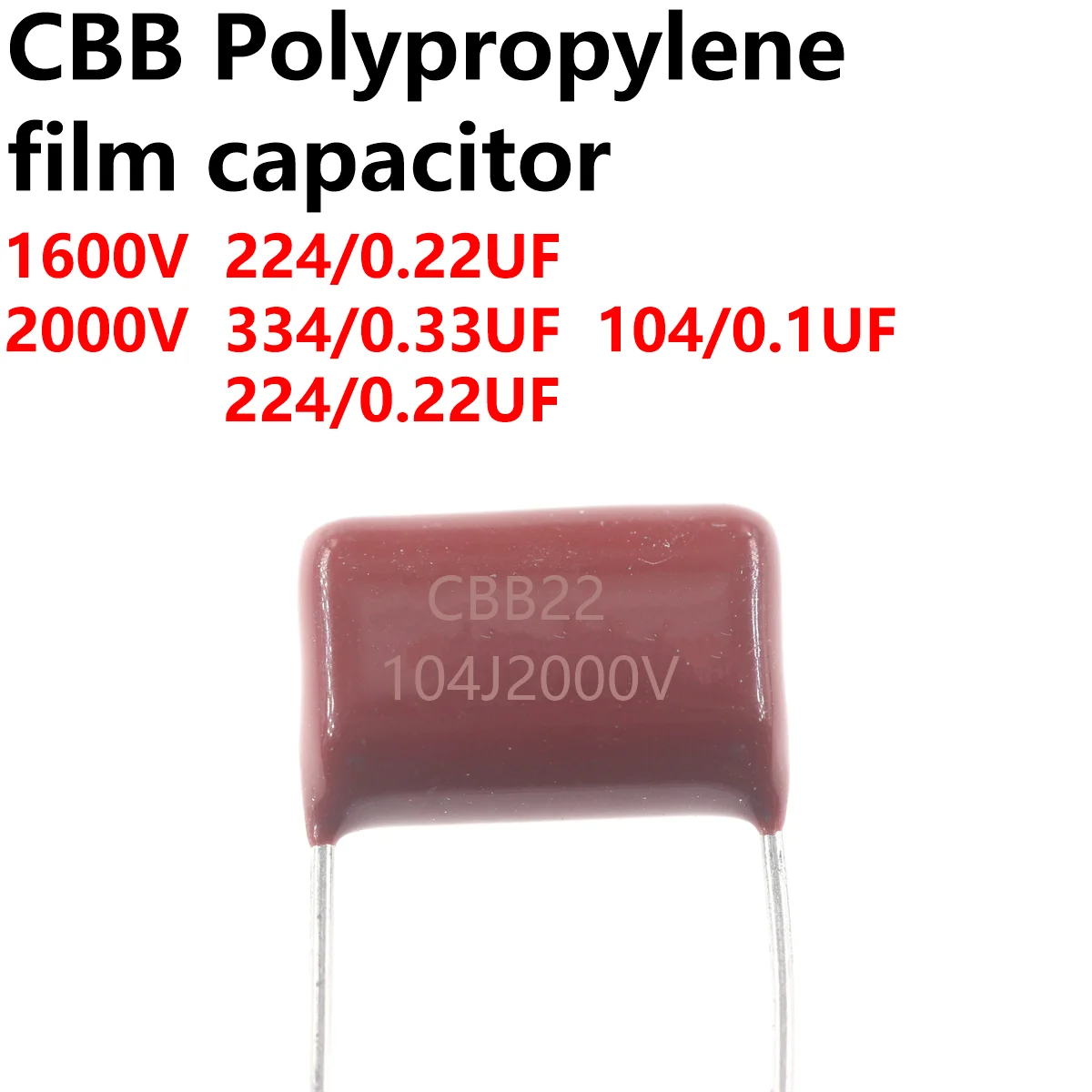 50/20/10pcs capacitor CBB 1000v 1600v 2000v 105 684 103 104 474 473 305 106 475 223 335 155 224 255 334 102 185 222 333 355