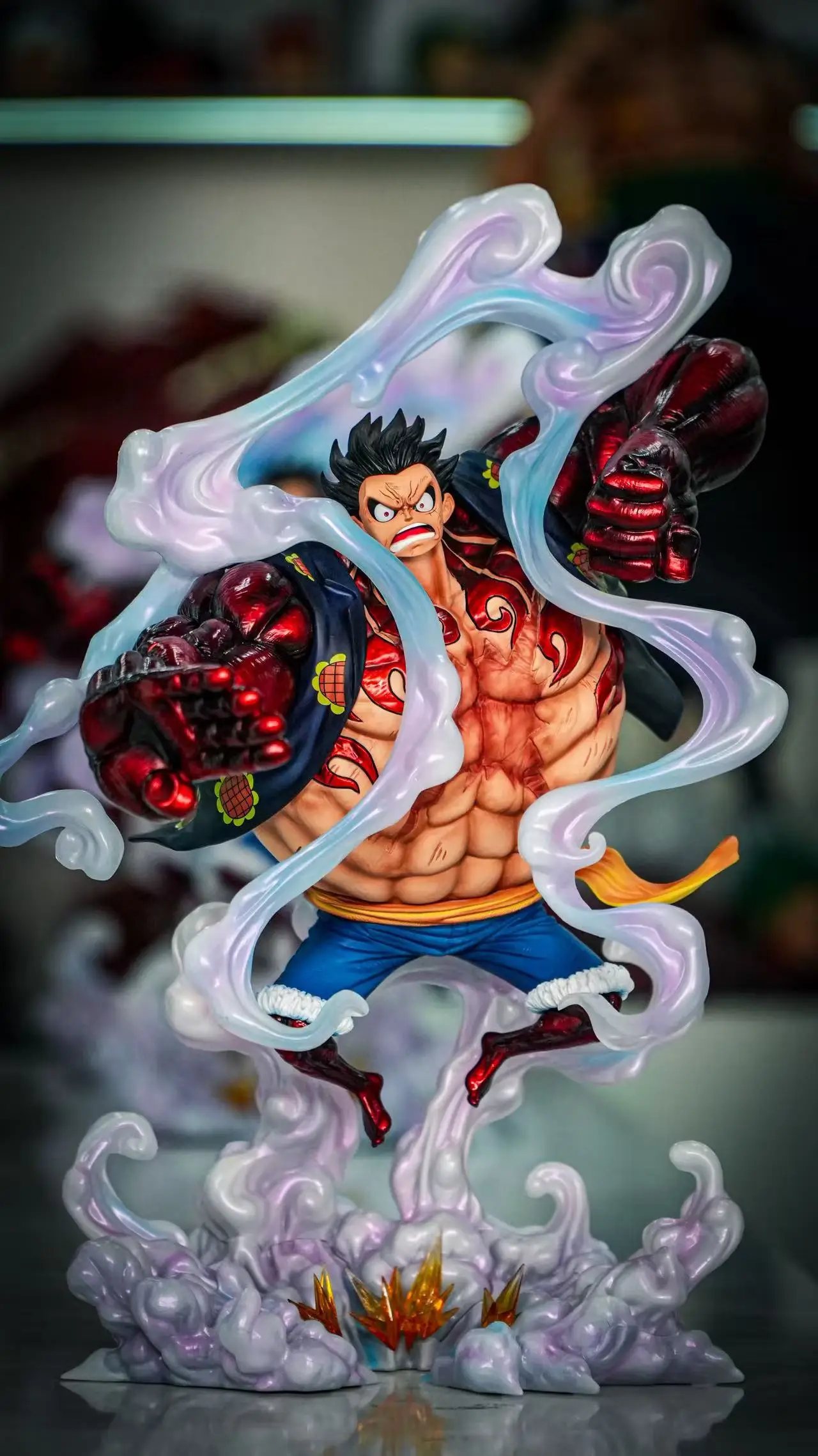 

JT Studio One Piece JT Fantasy Four speed Road Fly-38CM Bouncing Man Anime Handmade Statue Ornament