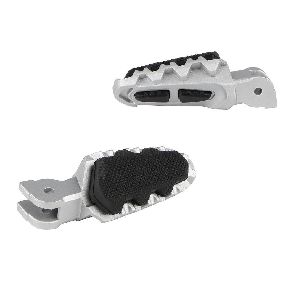 Motorcycle Front Foot Pegs With Rubber Cover For Ducati Multistrada MTS 950 1200 1260 Hypermotard 821 Aluminum Pedal Foot Rests