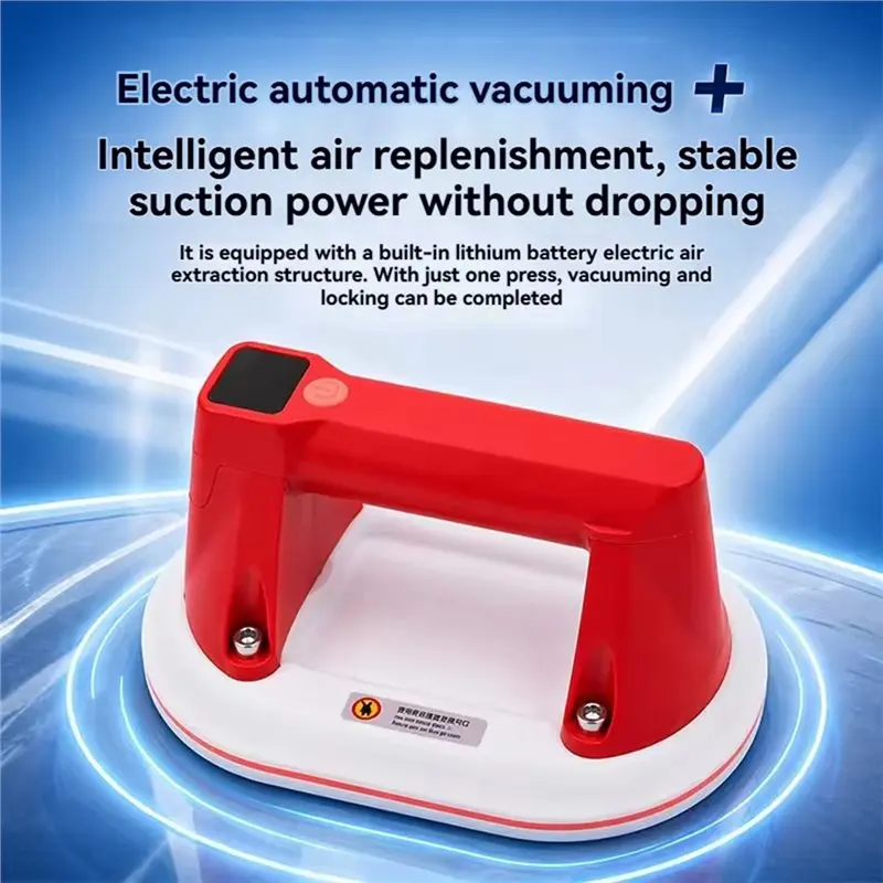 [A93Z!】 Heavy Duty Vacuum Lifter-Rechargeable Digital Electric Tile Suction Cup For Large Format Porcelain Slabs& Glass