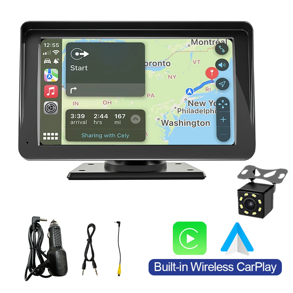 7 inch Draadloze Carplay Android Auto autoradio Autoradio Multimedia Video Stereo Bluetooth GPS autoradio Voor Benz BMW VW KIA
