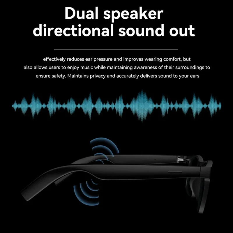 نظارات Xiaomi 4K AI 4K الذكية مع كاميرا 100 ميجابكسل Chat GPT Touch نظارات شمسية رياضية بلوتوث مكالمة مشغل موسيقى فيديو للرجال والنساء