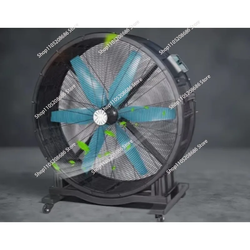 The fan has strong cooling, and the large electric fan has high wind power to move to the ground