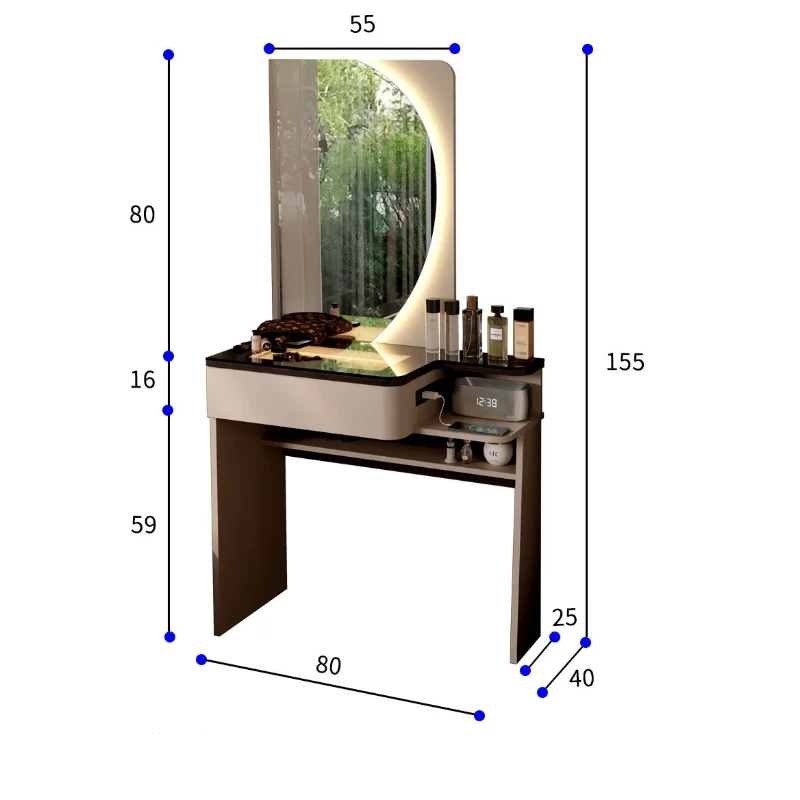 Chair Glass Top Dressing Tables Corner French Coffee Modern Makeup Table Stand Sectional Tocador De Maquillaje Funiture Home