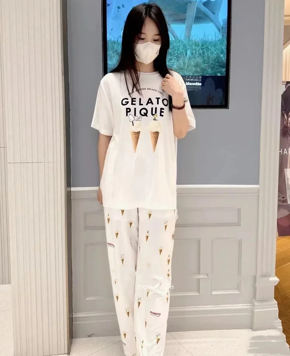 Room Wear Ladies Pajamas Women Pajama Sleepwear Loungwear Modal Summer Short Set Trousers