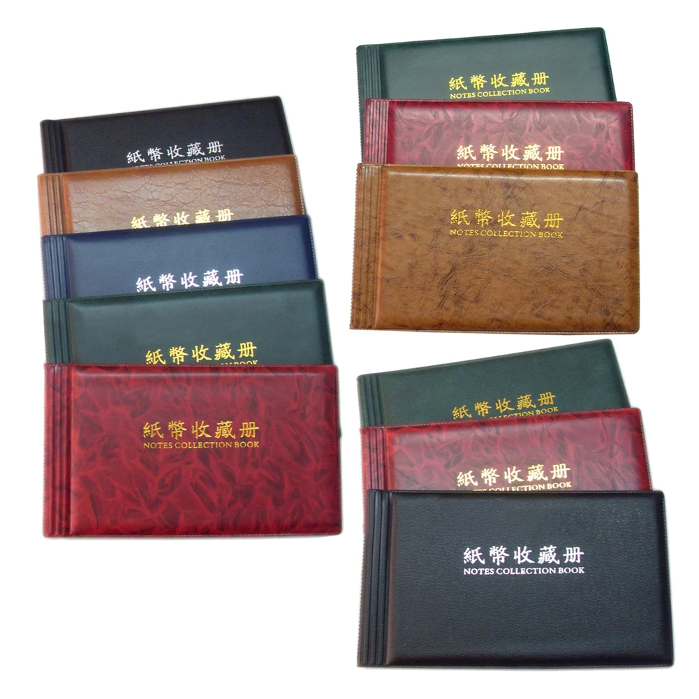 Small Banknote Album Plastic 20 Pages Coin Collector