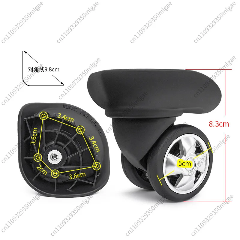 For W195 Luggage Silent Wheel, Replacement Roller for Suitcase WLK092 W148 Travel Case Repair