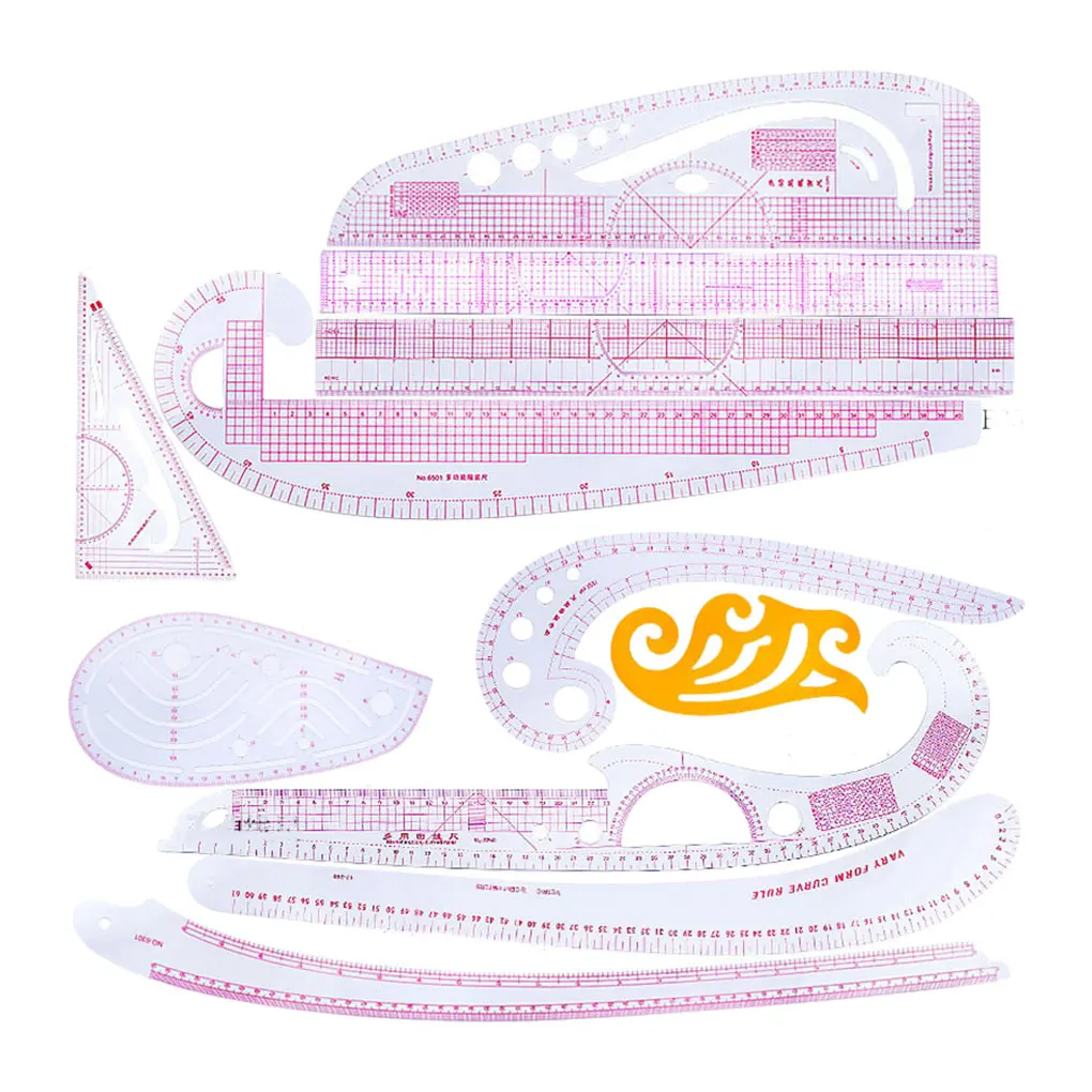 

Pink Plastic Curve Degree Ruler Fine And Practical For Precise Designing Premium Metric Ruler Set