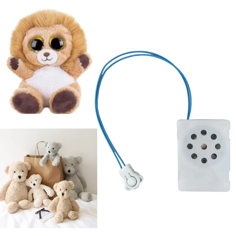 Button Music Module Voice Recorder with Switcher for Stuffed Animal Record Box for Personalize Plush Toy,Greeting Card