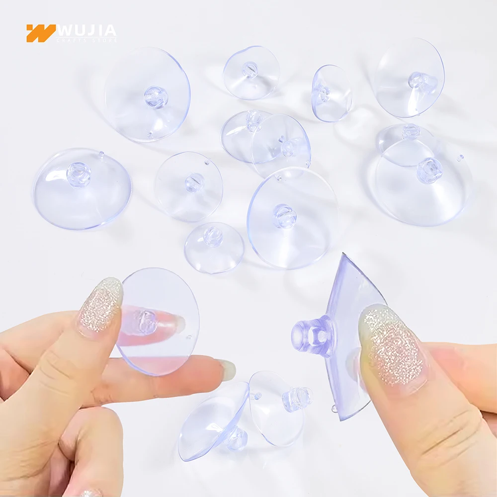 30/50/100pcs Clear Sucker Powerful Vacuum with Holes Suction Cups Wall Kitchen Bathroom Wedding Car Glass Decorate Hooks 25-40mm