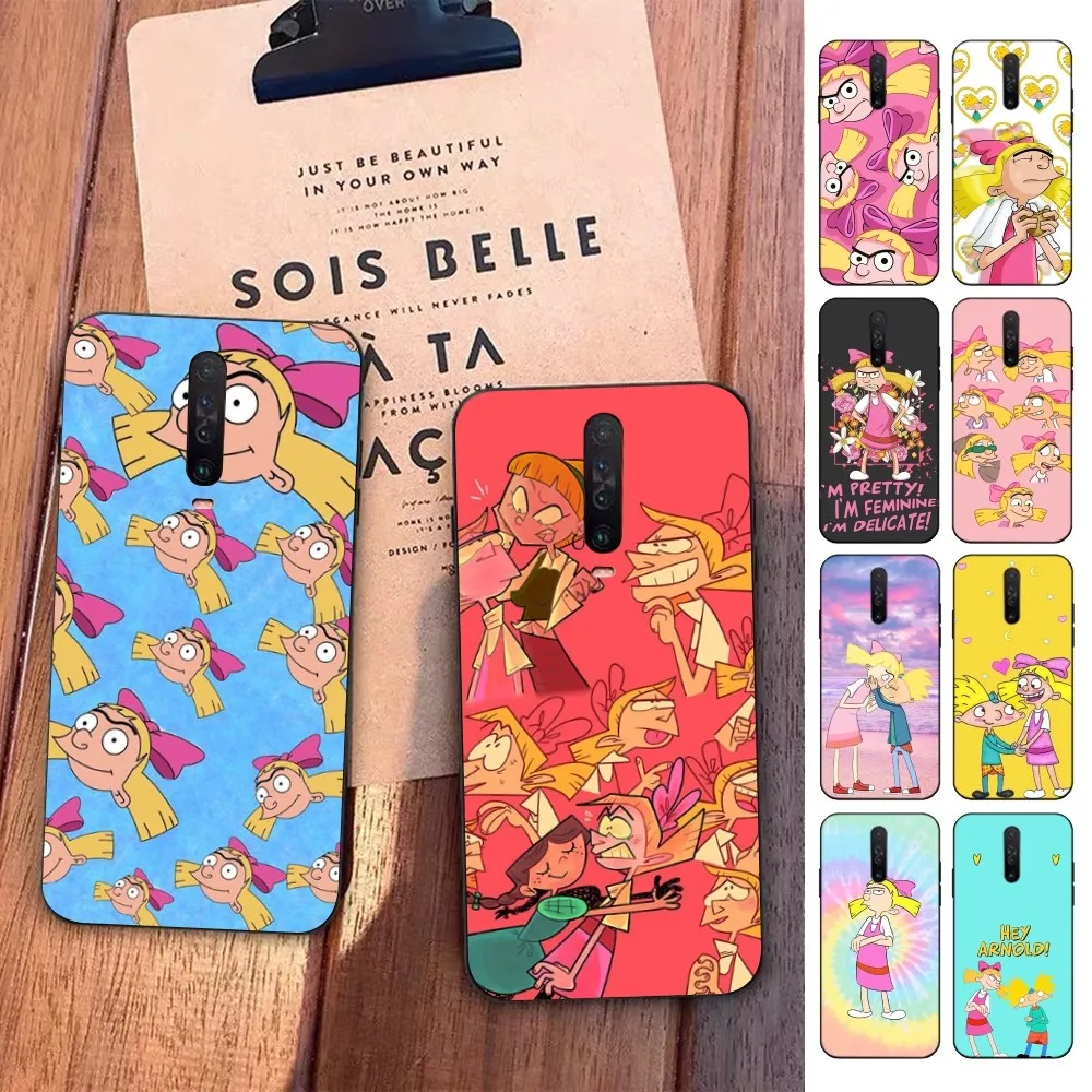 

Hey Arnold Helga Bonito Phone Case For Redmi 5 6 7 8 9 10 Plus Pro 6 7 8 9 A GO K20 K30 K40 Pro Plus F3 Fundas