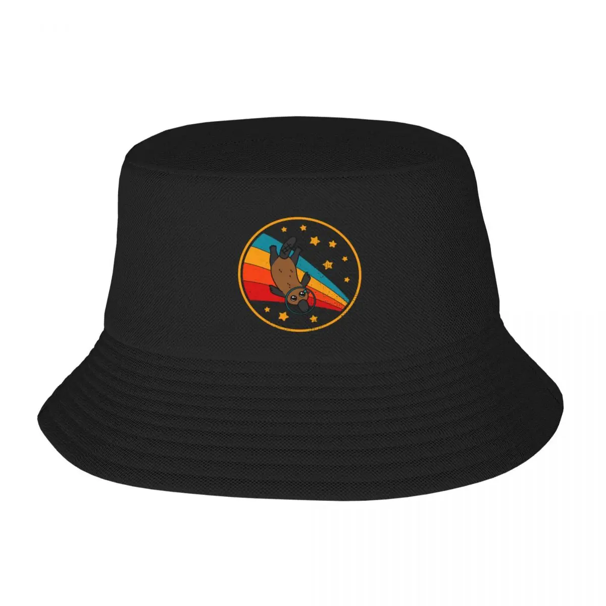 Cute Vintage Platypus Owner Retro Platypus In Space Bucket Hat Beach Outing Hat Beach Men's Luxury Women's