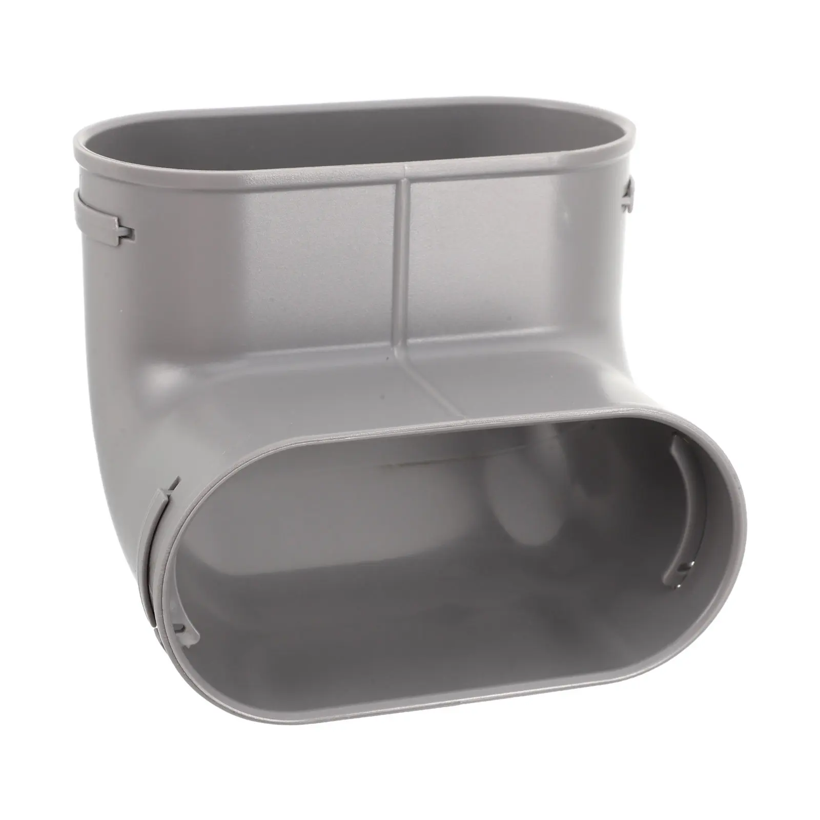 Flat Oval Ventilation Pipe 90 Degree Bend Plastic Underfloor Hrv System Duct Connector Hdpe Fresh Air Ducting Tubing