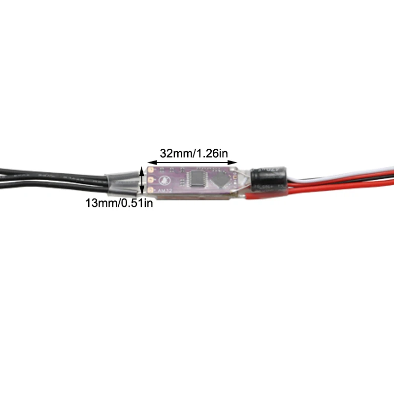 1PCS 2-4S 40A AM32 ESC 32-bit Electronic Speed Controller with Signal Cable Support PWM/DSHOT/Sine for FPV Drone RC Crawler Cars - Image 5