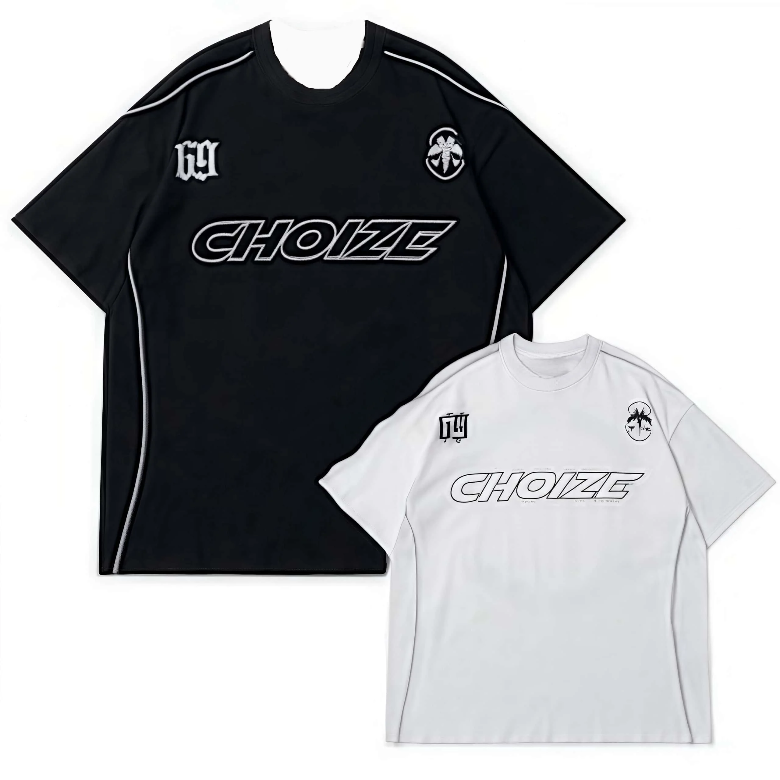 

2025 Summer Trendy Men's and Women's Short sleeved Top Y2K Street Large Loose Breathable Quick drying Motorcycle Riding T-shirt