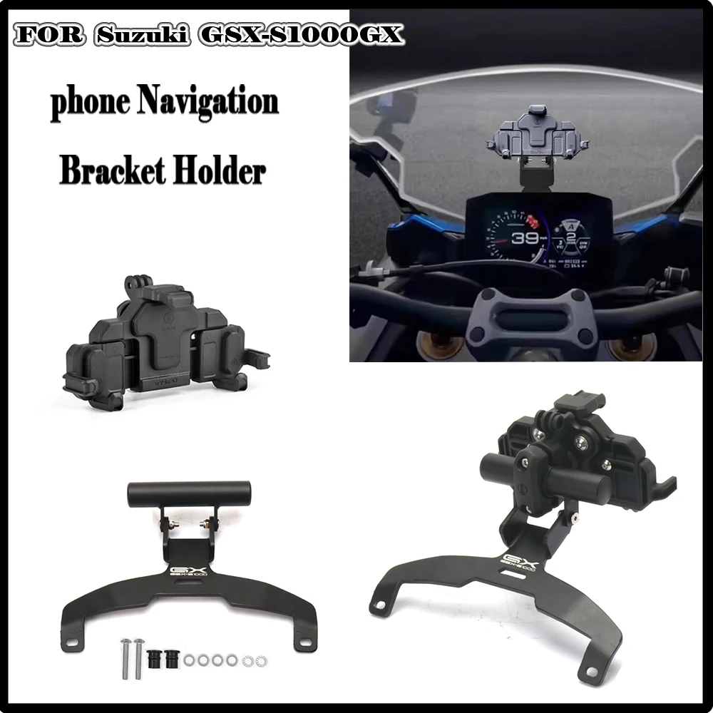 

ДЛЯ Suzuki GSX-S1000GX GSX-S1000GX 2024, новые аксессуары для мотоциклов, держатель для мобильного телефона с ЧПУ, навигационный кронштейн для телефона